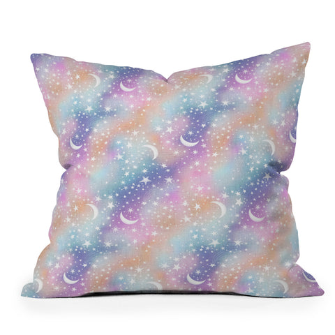 Schatzi Brown Dreaming of Stars Pastel Throw Pillow