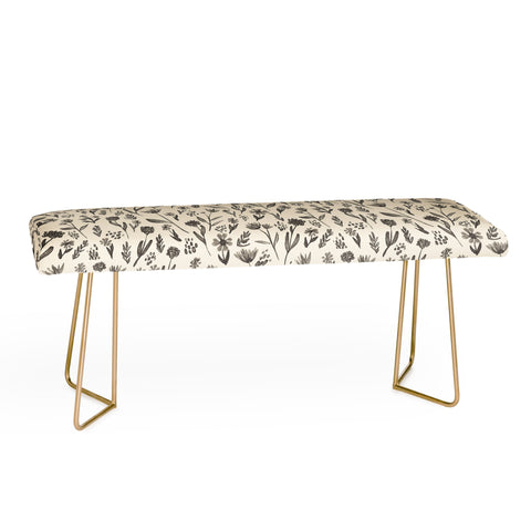 Schatzi Brown Fiola Floral Ivory Gray Bench