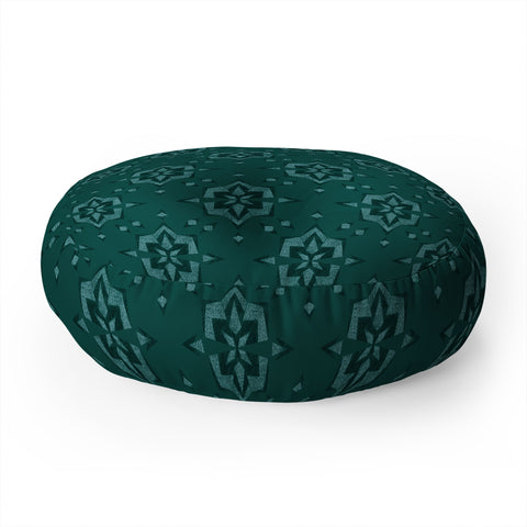 Schatzi Brown Heidi Global Emerald Floor Pillow Round