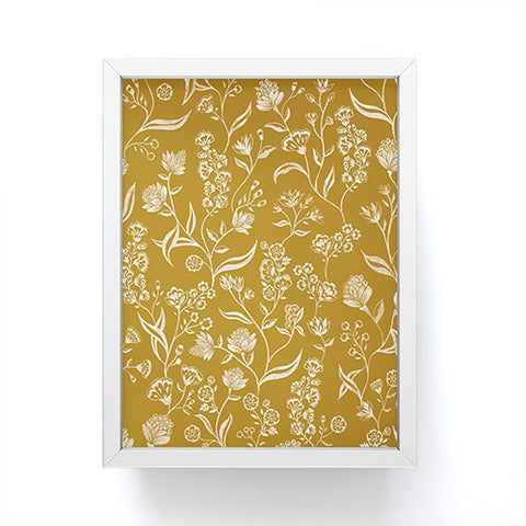 Schatzi Brown Ingrid Floral Marigold Framed Mini Art Print