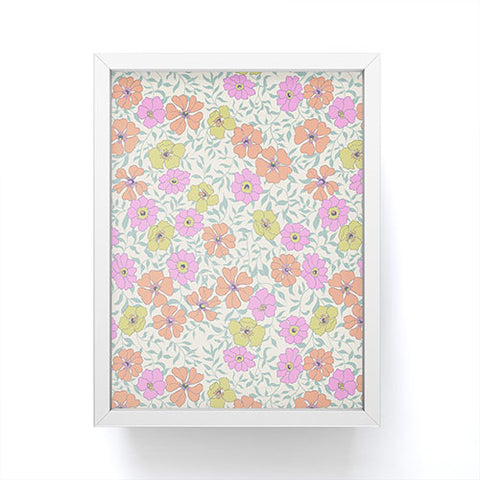 Schatzi Brown Jirra Floral Pastel Framed Mini Art Print