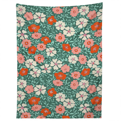 Schatzi Brown Jirra Floral Spring Tapestry