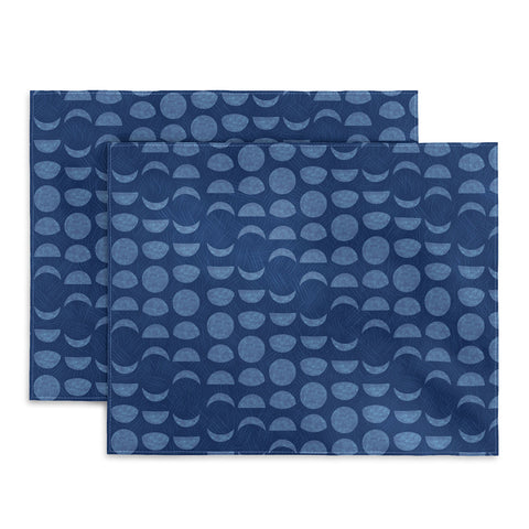 Schatzi Brown Moon Sky Phases Blues Placemat