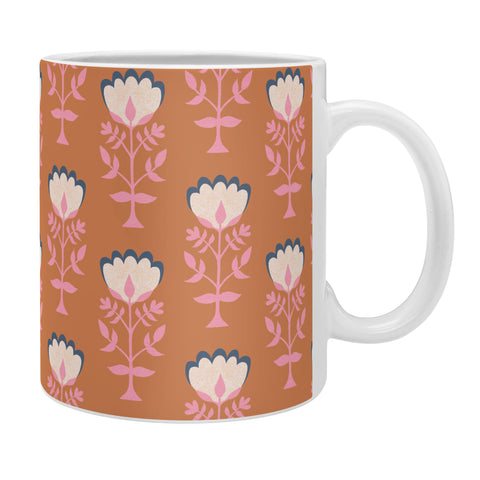 Schatzi Brown Norr Flower Orange Coffee Mug