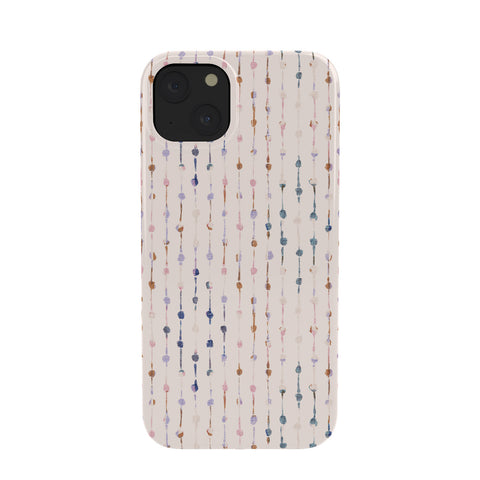 Schatzi Brown Norr Lines Dots Ivory Phone Case