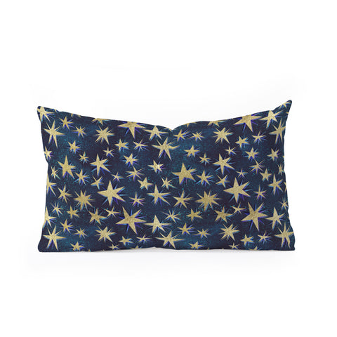 Schatzi Brown Starry Galaxy Oblong Throw Pillow