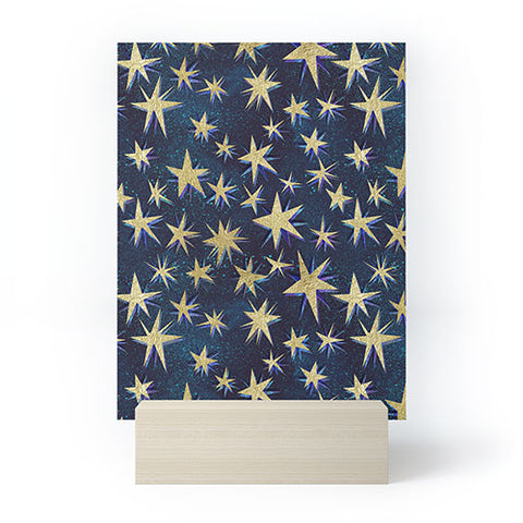 Schatzi Brown Starry Galaxy Mini Art Print