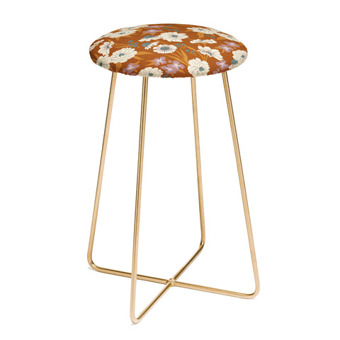 Schatzi Brown Whitney Floral Sienna Counter Stool