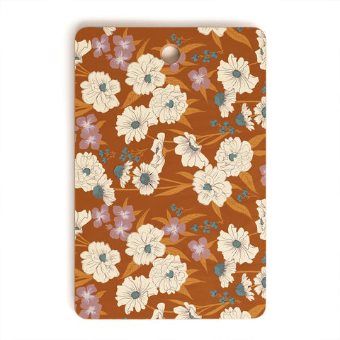 Schatzi Brown Whitney Floral Sienna Cutting Board Rectangle