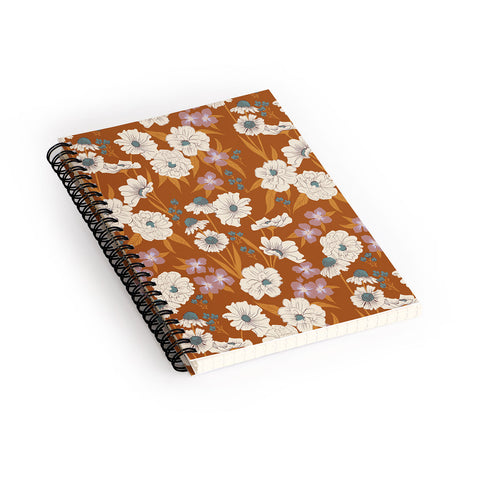 Schatzi Brown Whitney Floral Sienna Spiral Notebook