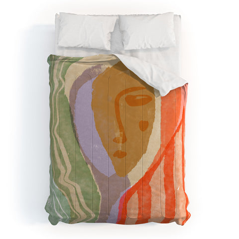Sewzinski Abstract Portrait II Comforter