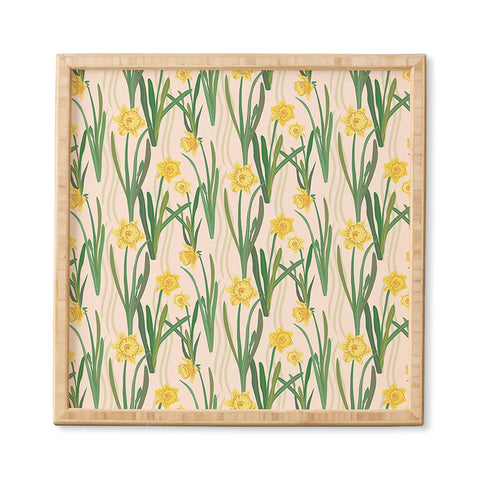 Sewzinski Daffodils Pattern Framed Wall Art