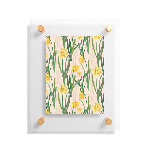Sewzinski Daffodils Pattern Floating Acrylic Print