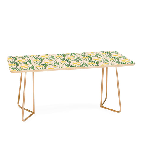 Sewzinski Daffodils Pattern Coffee Table