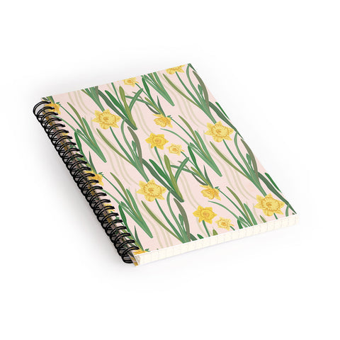 Sewzinski Daffodils Pattern Spiral Notebook