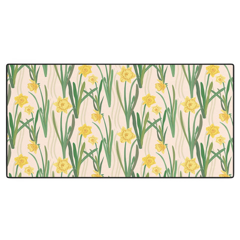 Sewzinski Daffodils Pattern Desk Mat