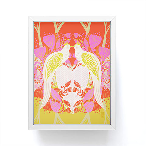 Sewzinski Love Doves Framed Mini Art Print