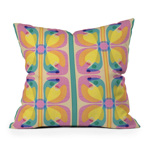 Sewzinski New Bloom Pattern Outdoor Throw Pillow