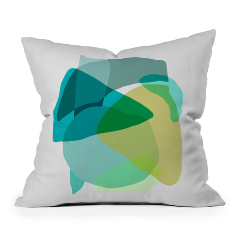 Sewzinski Shapes and Layers 17 Outdoor Throw Pillow
