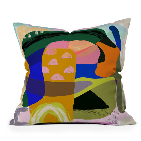 Sewzinski Shapes and Layers 20 Outdoor Throw Pillow