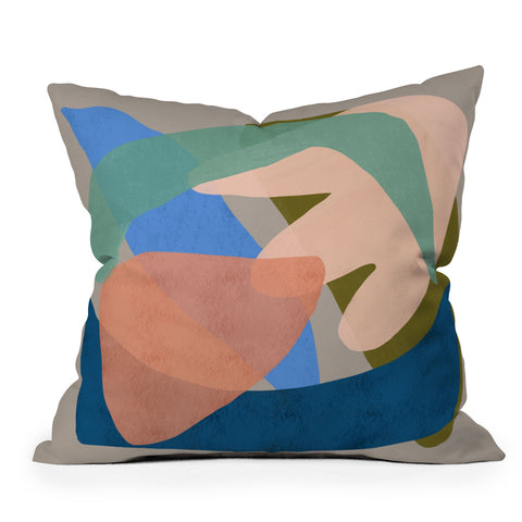 Sewzinski Shapes and Layers 30 Outdoor Throw Pillow