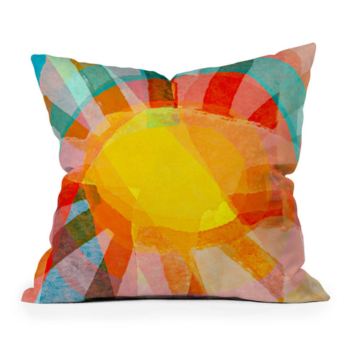 Sewzinski Sunbeams Outdoor Throw Pillow