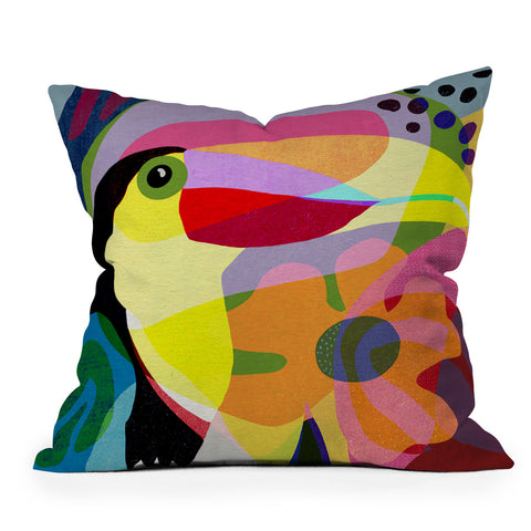 Sewzinski Tropic Toucan Outdoor Throw Pillow