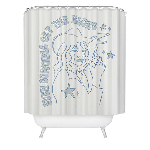 shanasart Even Cowgirls Get the Blues Shower Curtain