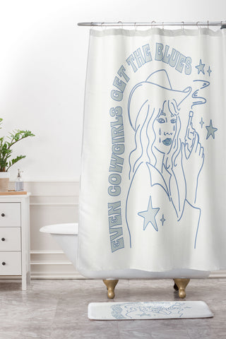 shanasart Even Cowgirls Get the Blues Shower Curtain And Mat