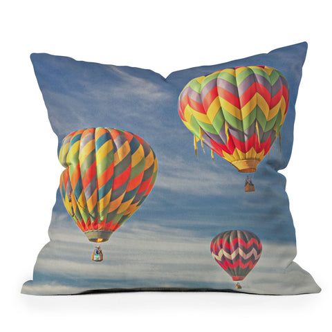 Shannon Clark Bright Balloons Outdoor Throw Pillow