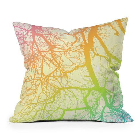 Shannon Clark Bright Branches Outdoor Throw Pillow