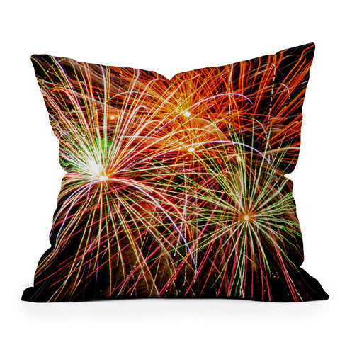 Shannon Clark Fireworks Outdoor Throw Pillow