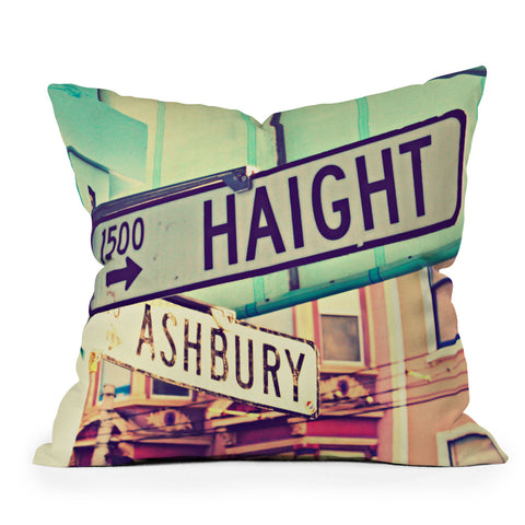 Shannon Clark Haight Ashbury Outdoor Throw Pillow