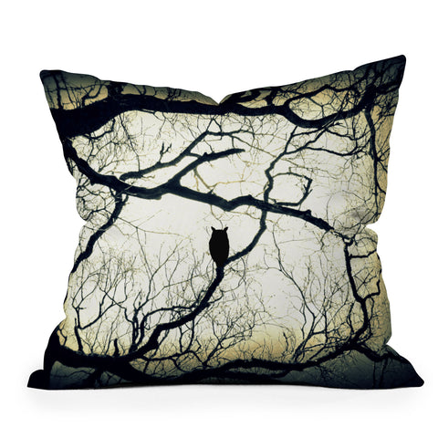 Shannon Clark Mysterious Woods Outdoor Throw Pillow