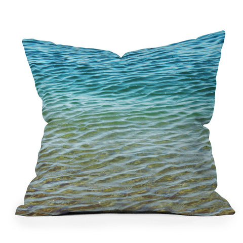 Shannon Clark Ombre Sea Outdoor Throw Pillow