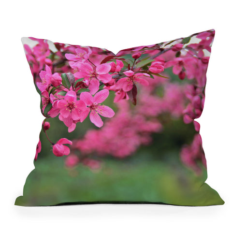 Shannon Clark Pink Perfection Outdoor Throw Pillow