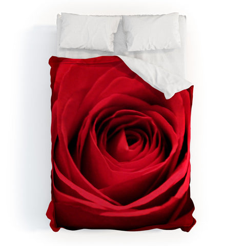 Shannon Clark Red Rose Duvet Cover
