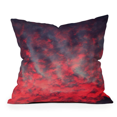 Shannon Clark Sunset Stripes Outdoor Throw Pillow