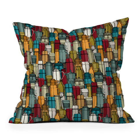 Sharon Turner Coffee Time Outdoor Throw Pillow