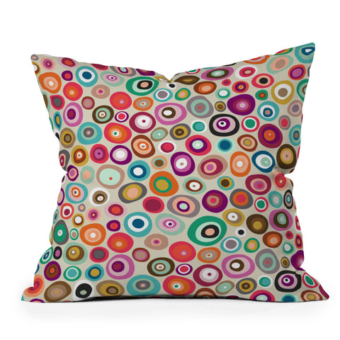 Sharon Turner freckle spot Outdoor Throw Pillow
