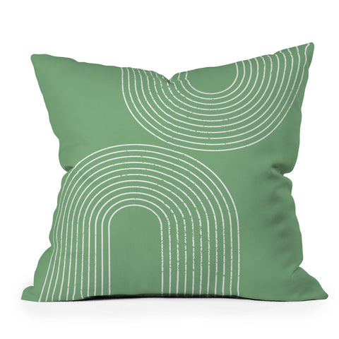 Sheila Wenzel-Ganny Mint Green Minimalist Outdoor Throw Pillow
