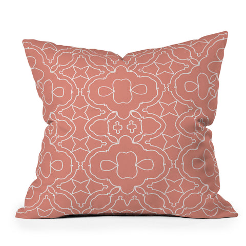 Sheila Wenzel-Ganny Pastellea Pink Pattern Outdoor Throw Pillow