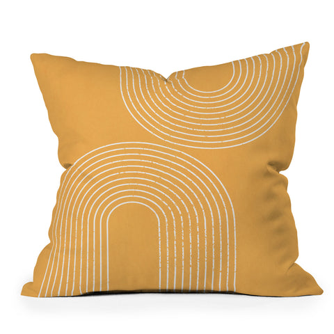 Sheila Wenzel-Ganny Tangerine Minimalist Outdoor Throw Pillow