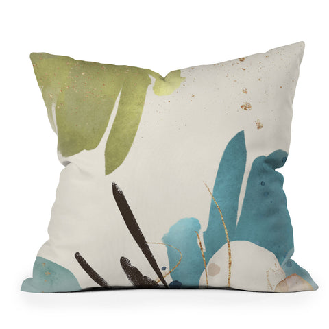 Sheila Wenzel-Ganny The Bouquet Abstract Outdoor Throw Pillow