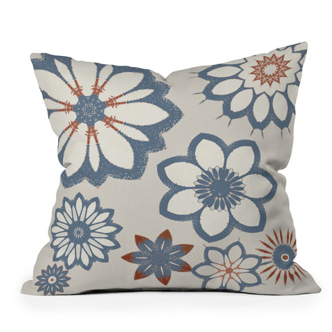 Sheila Wenzel-Ganny Whimsical Floral Outdoor Throw Pillow