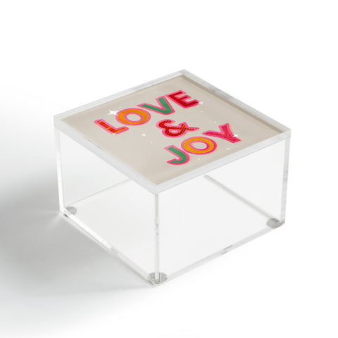 Showmemars LOVE JOY Festive Letters Acrylic Box