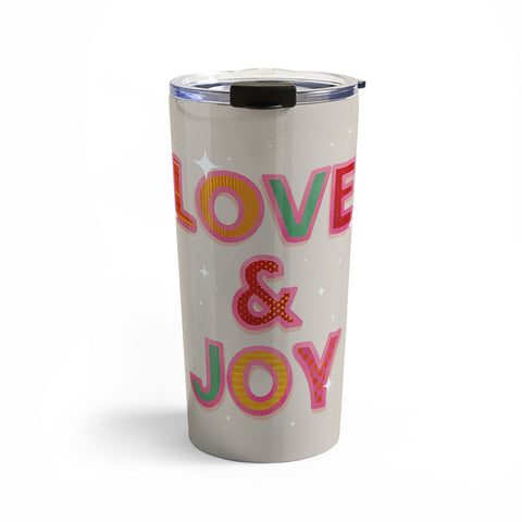 Showmemars LOVE JOY Festive Letters Travel Mug