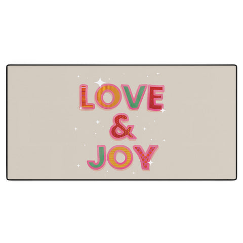 Showmemars LOVE JOY Festive Letters Desk Mat