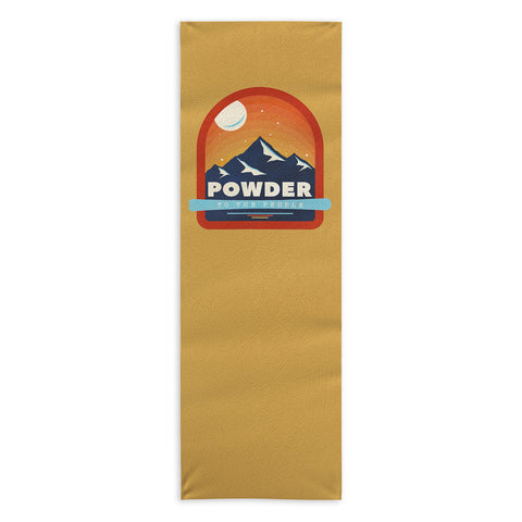 Showmemars Powder To The People Ski Badge Yoga Towel