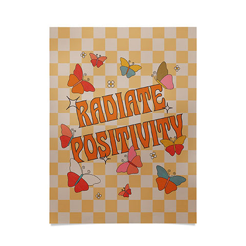 Showmemars Radiate Positivity Butterflies Poster